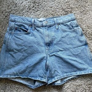 Sunday Best Light Wash Denim Mom Shorts